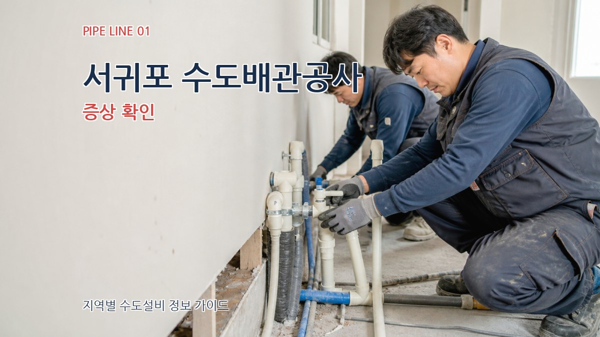 서귀포 수도배관공사