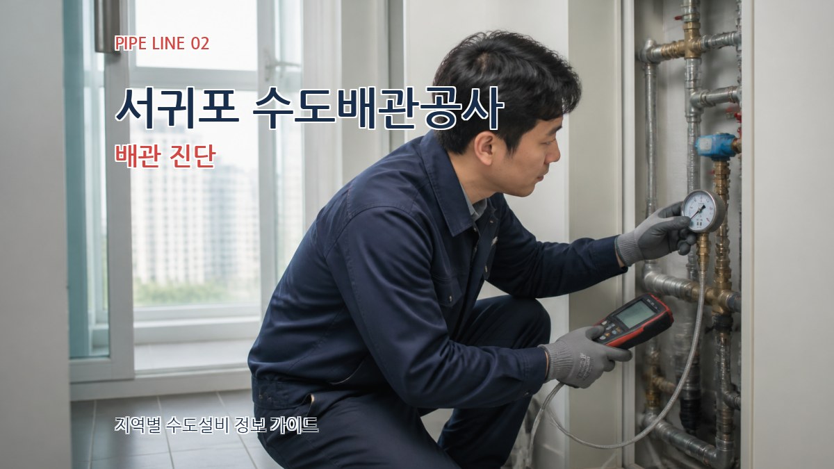 서귀포 수도배관공사 배관 진단
