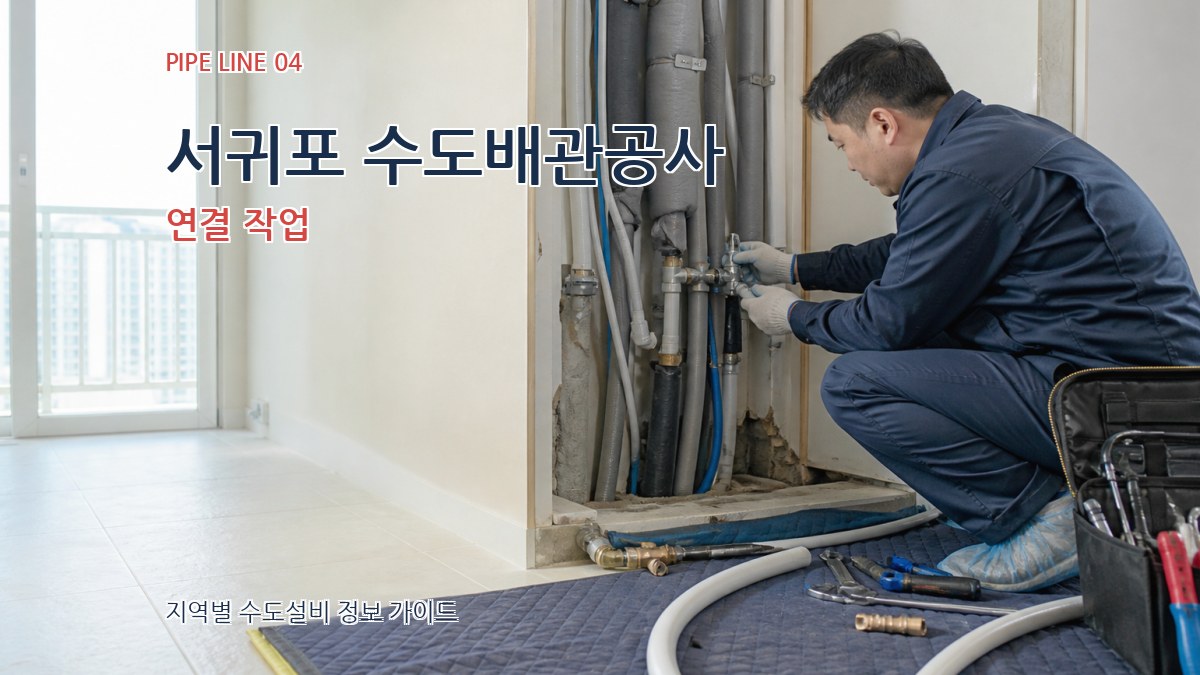 서귀포 수도배관공사 연결 작업