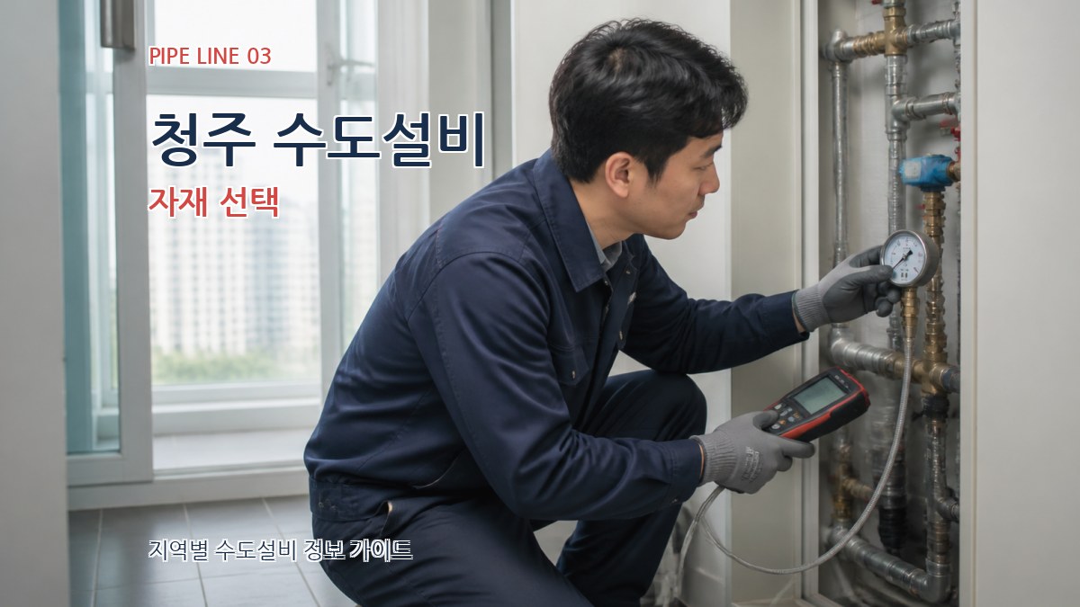 청주 수도설비 자재 선택