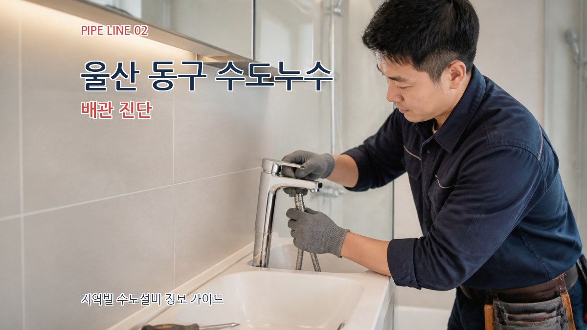 울산 동구 수도누수 배관 진단