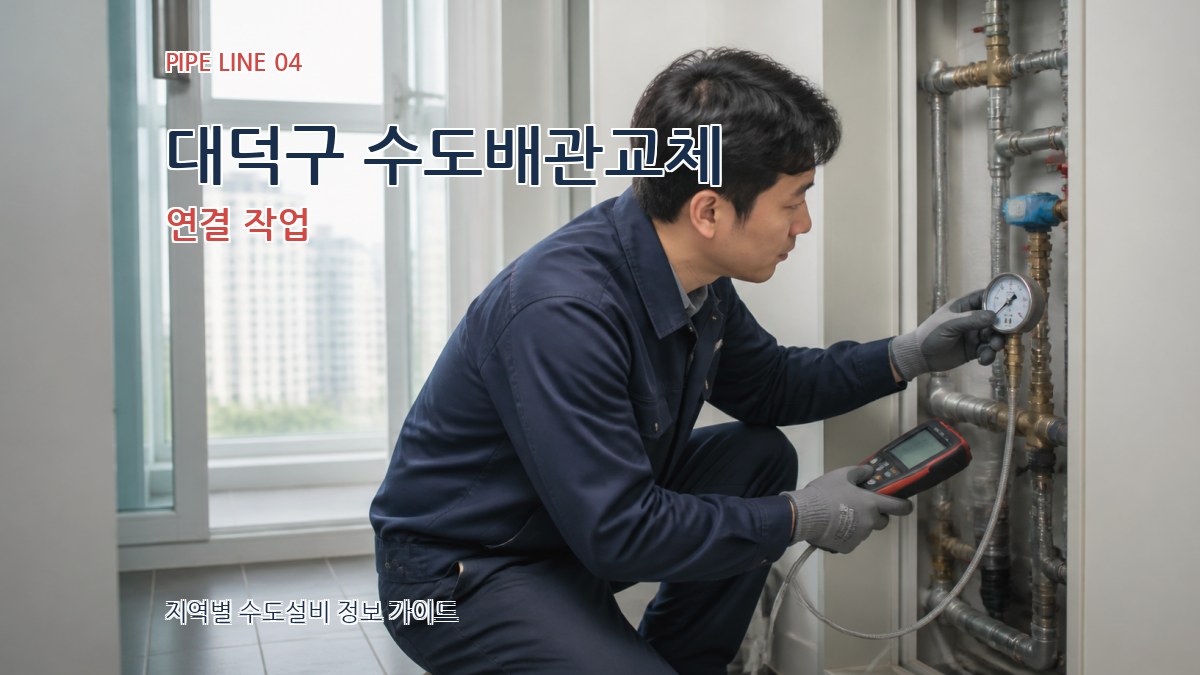 대덕구 수도배관교체 연결 작업