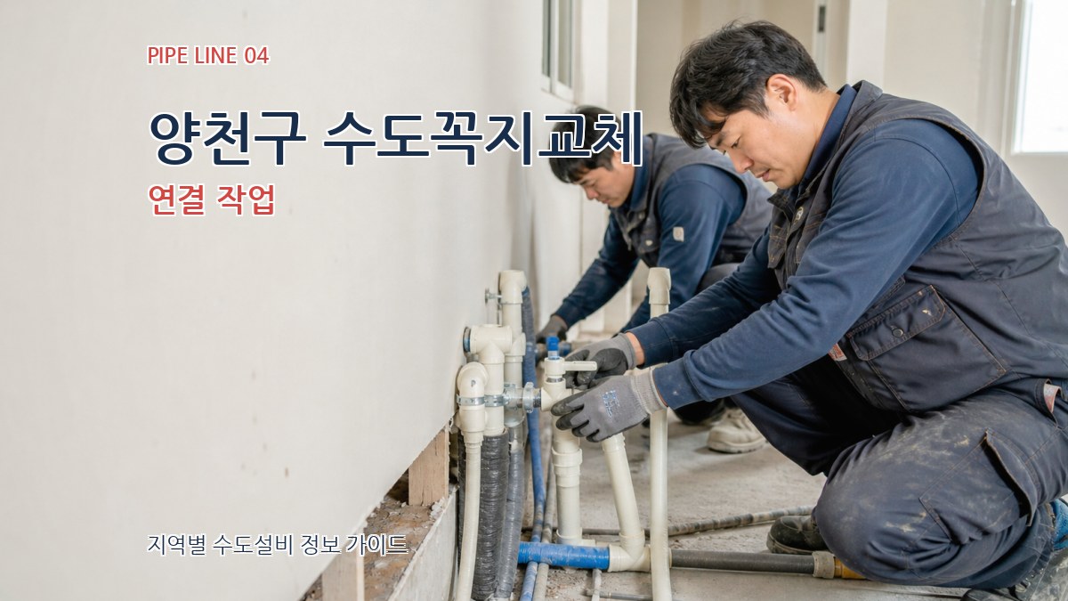 양천구 수도꼭지교체 연결 작업