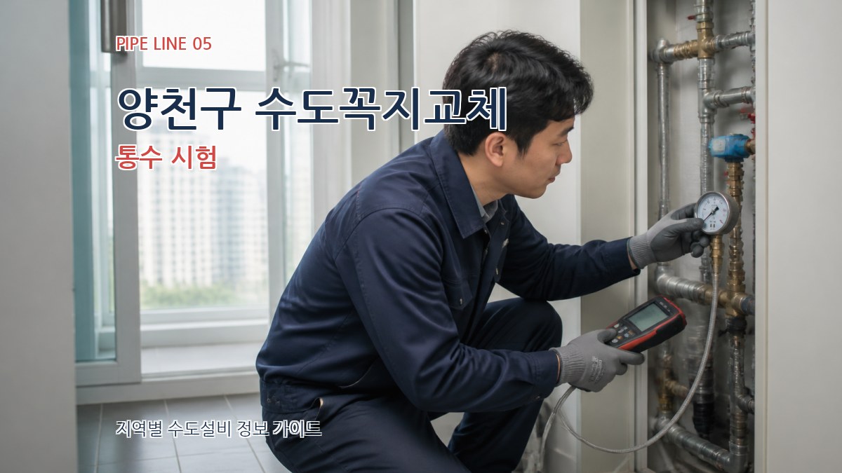 양천구 수도꼭지교체 통수 시험