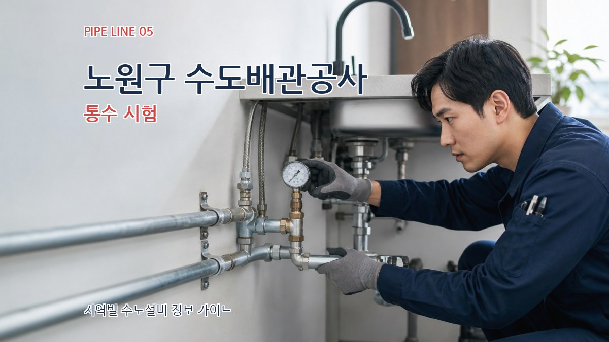 노원구 수도배관공사 통수 시험