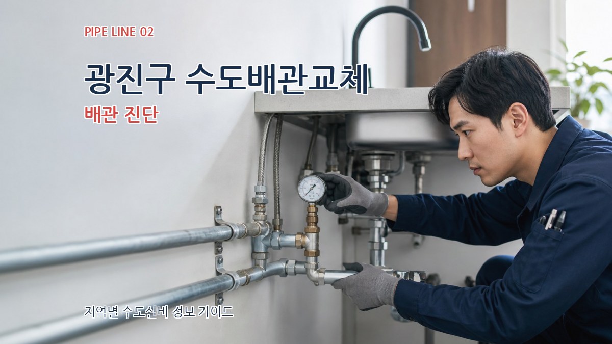 광진구 수도배관교체 배관 진단