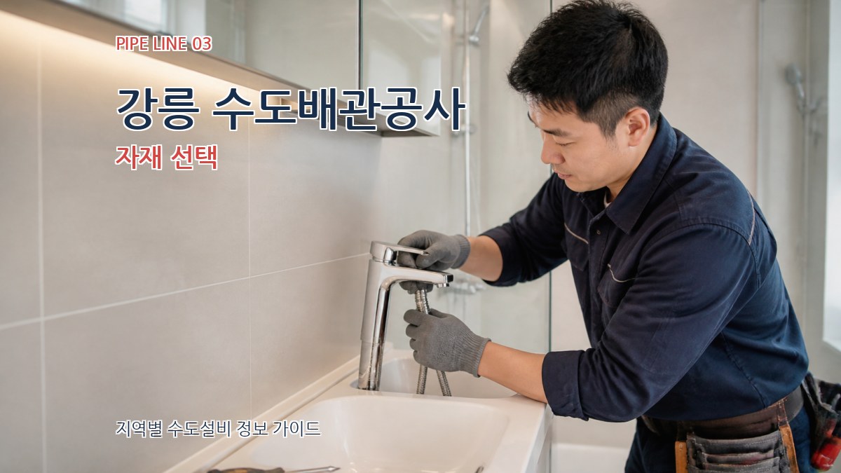 강릉 수도배관공사 자재 선택