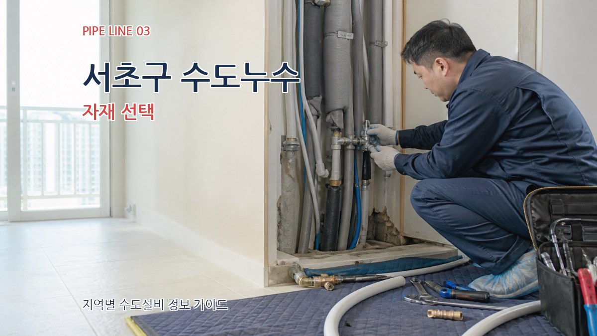 서초구 수도누수 자재 선택
