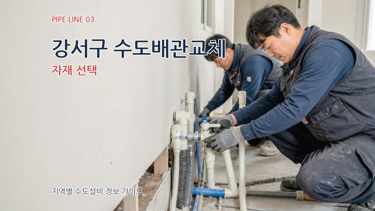 강서구 수도배관교체 자재 선택