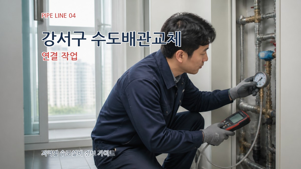 강서구 수도배관교체 연결 작업