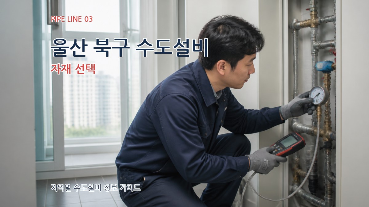 울산 북구 수도설비 자재 선택