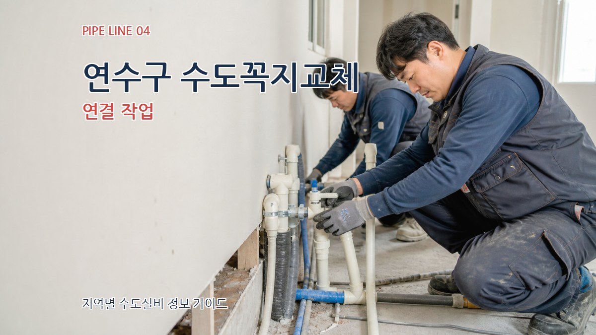 연수구 수도꼭지교체 연결 작업