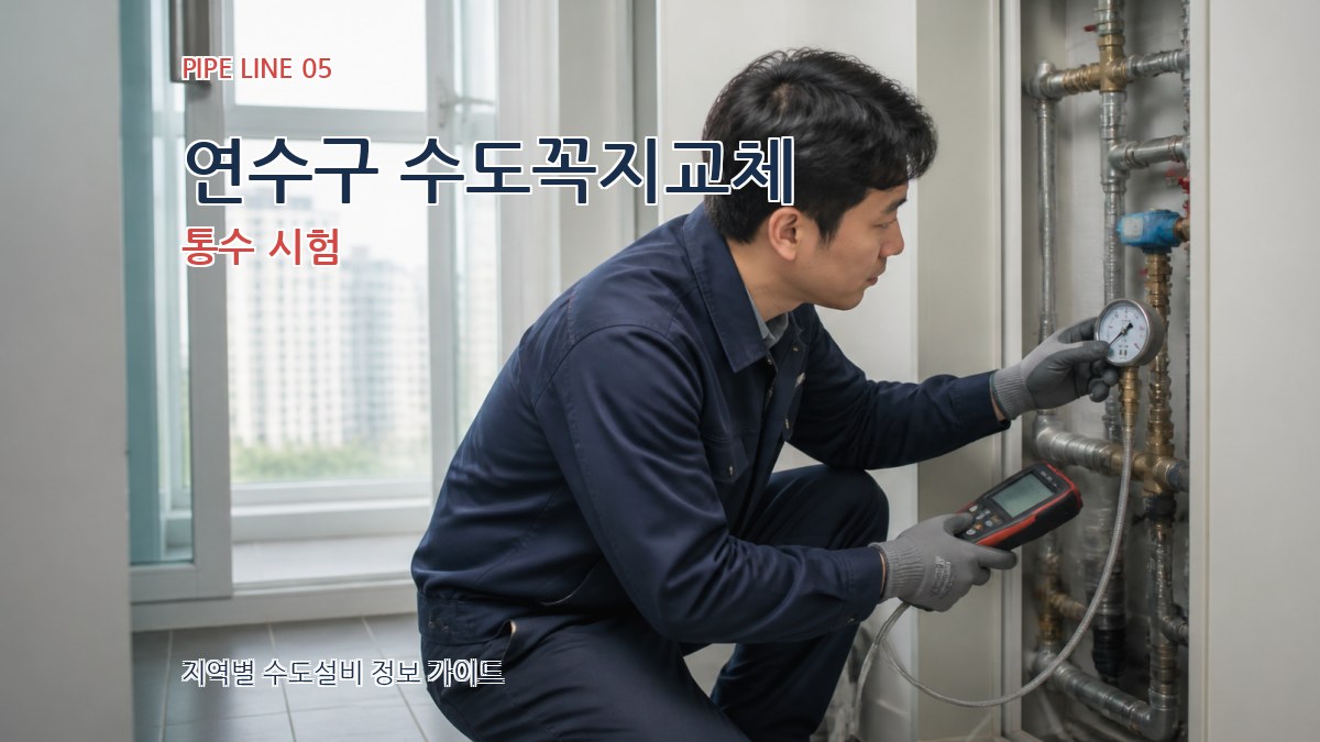 연수구 수도꼭지교체 통수 시험