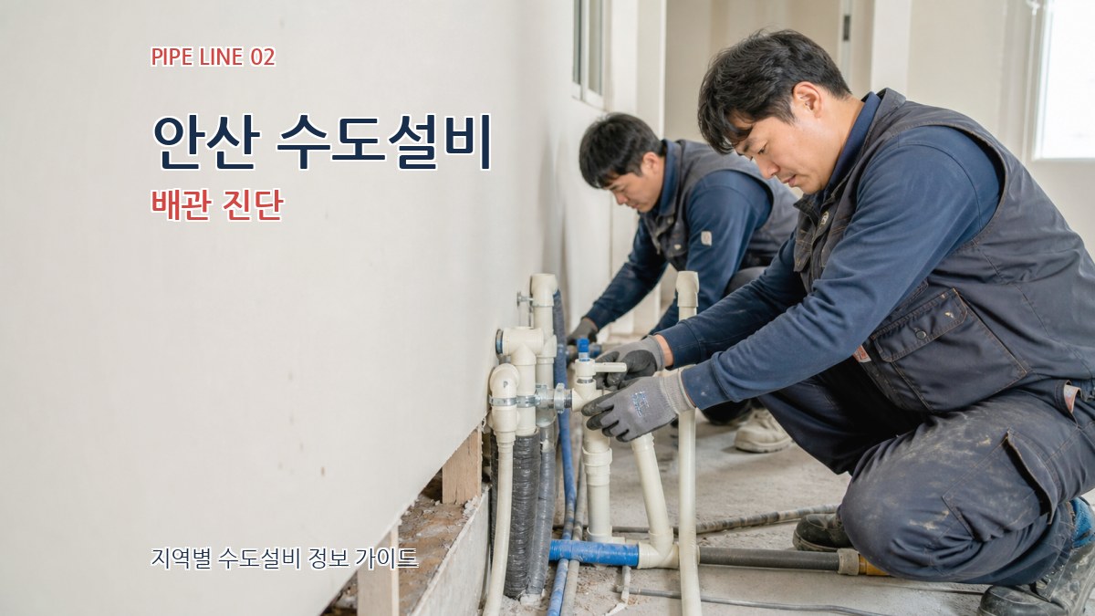 안산 수도설비 배관 진단