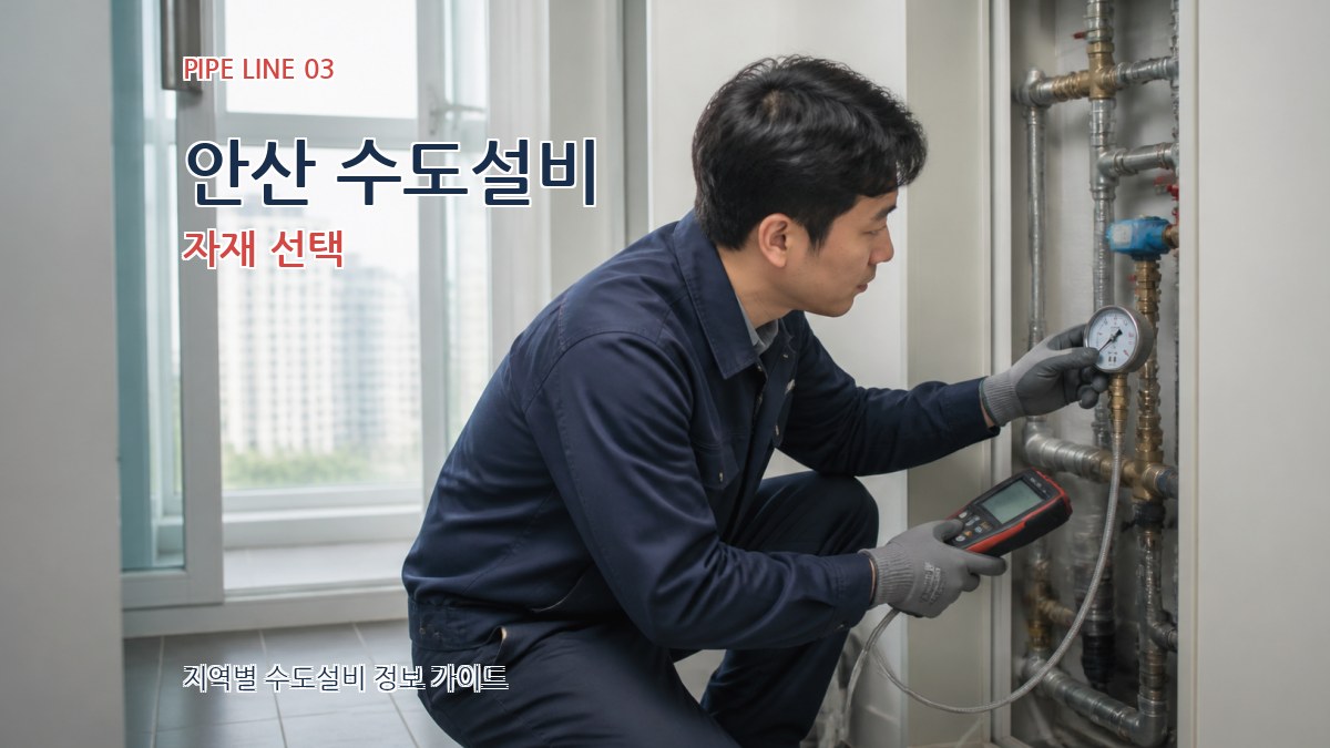 안산 수도설비 자재 선택