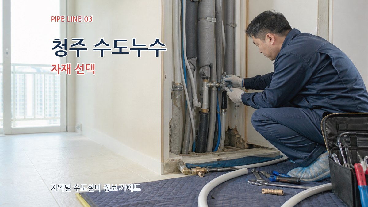 청주 수도누수 자재 선택