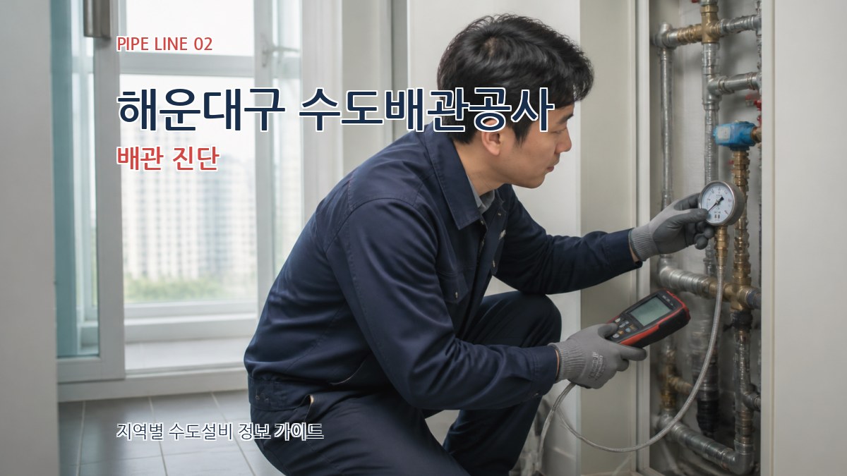 해운대구 수도배관공사 배관 진단