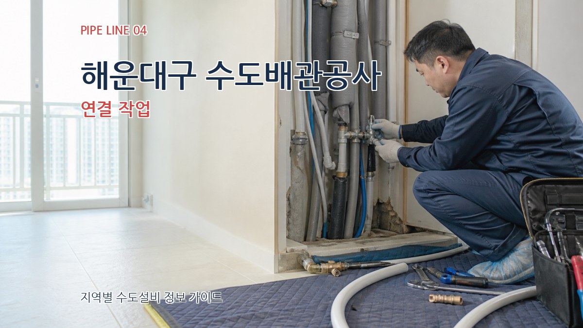 해운대구 수도배관공사 연결 작업