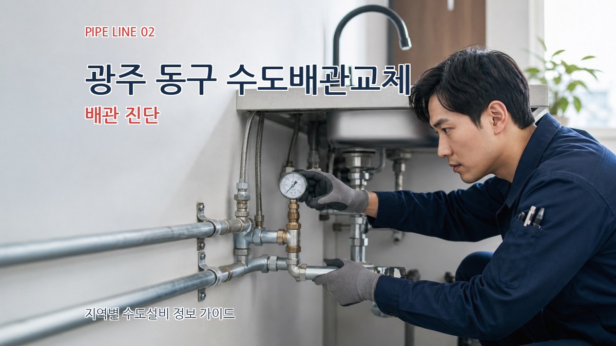 광주 동구 수도배관교체 배관 진단