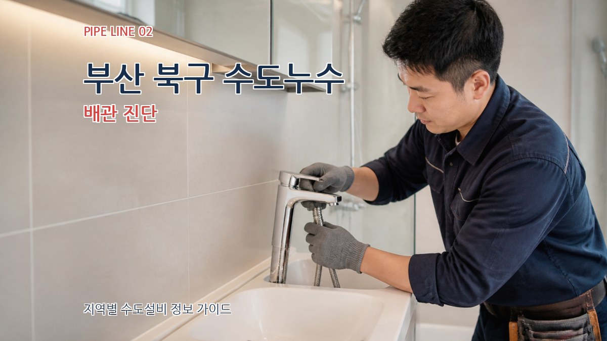 부산 북구 수도누수 배관 진단