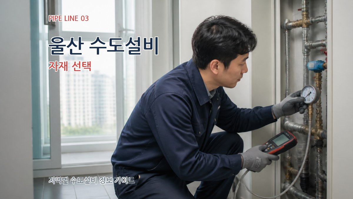 울산 수도설비 자재 선택