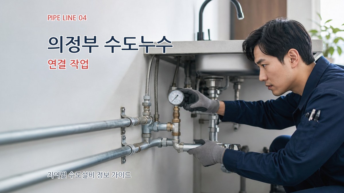 의정부 수도누수 연결 작업
