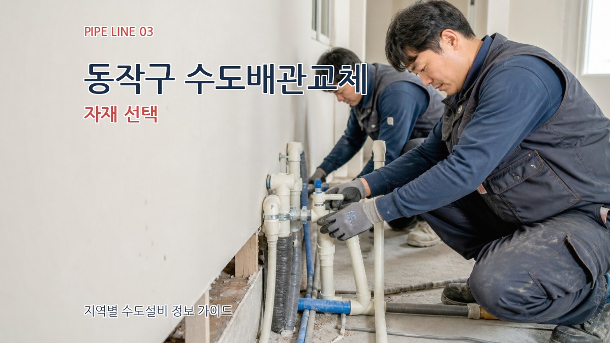 동작구 수도배관교체 자재 선택