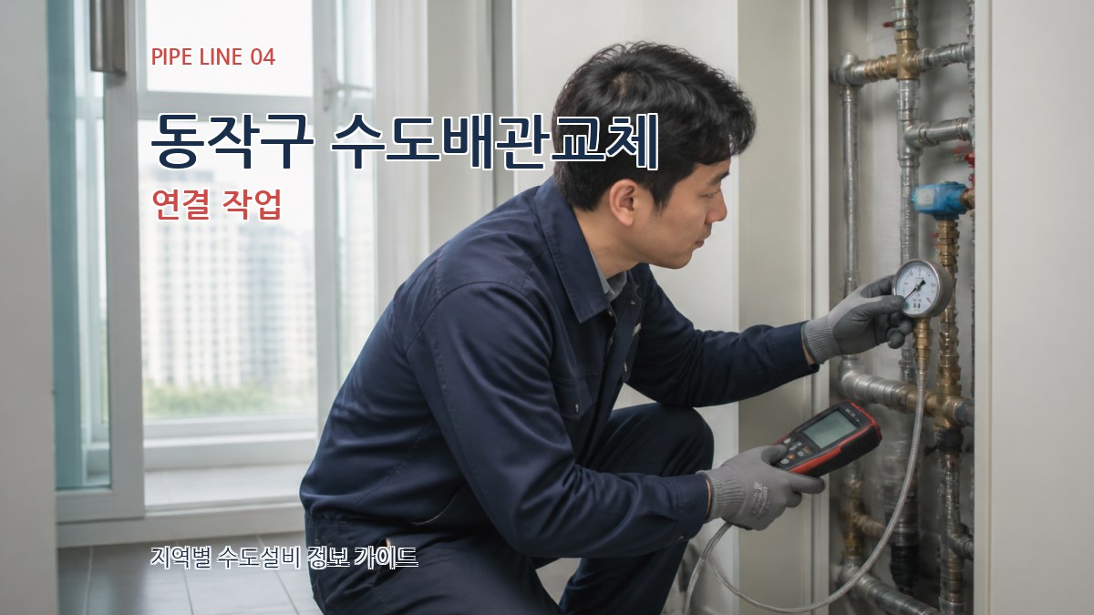 동작구 수도배관교체 연결 작업