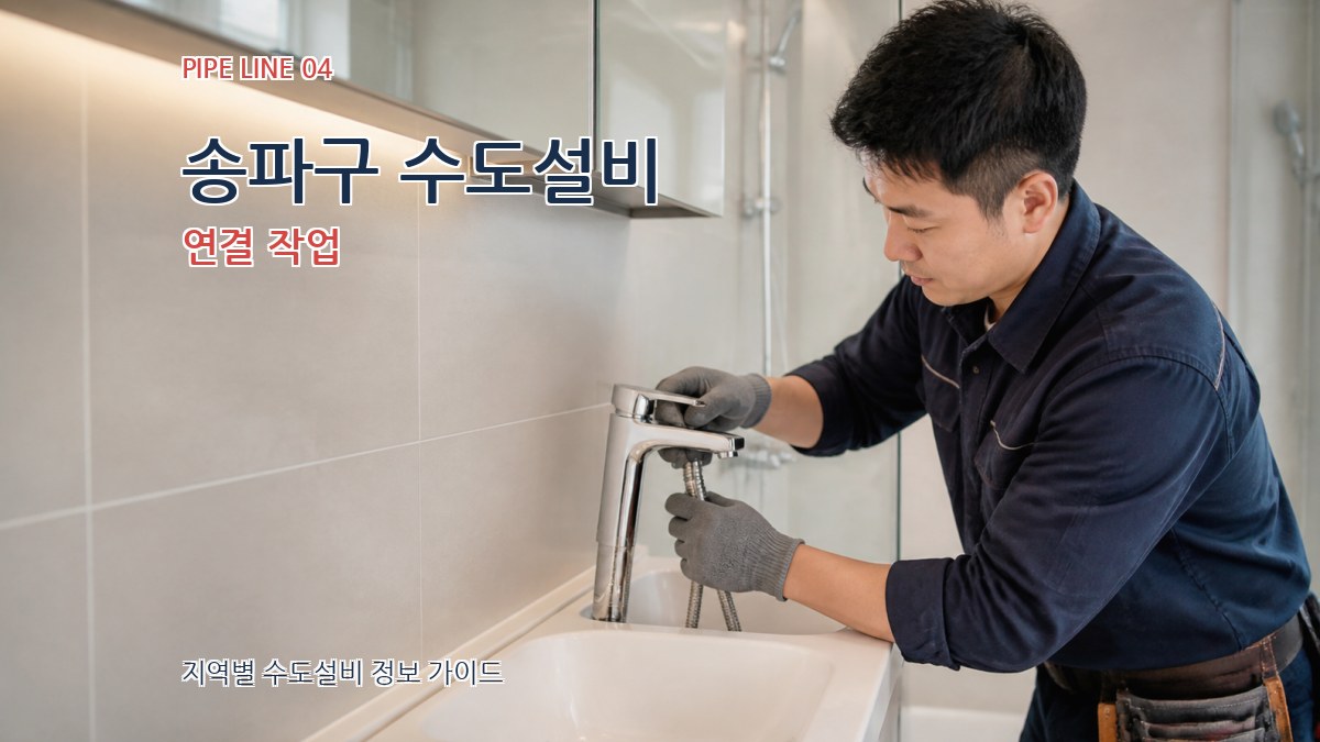 송파구 수도설비 연결 작업