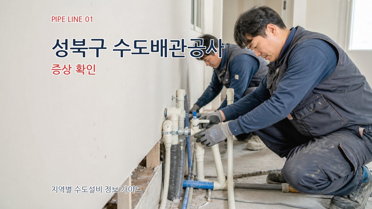 성북구 수도배관공사