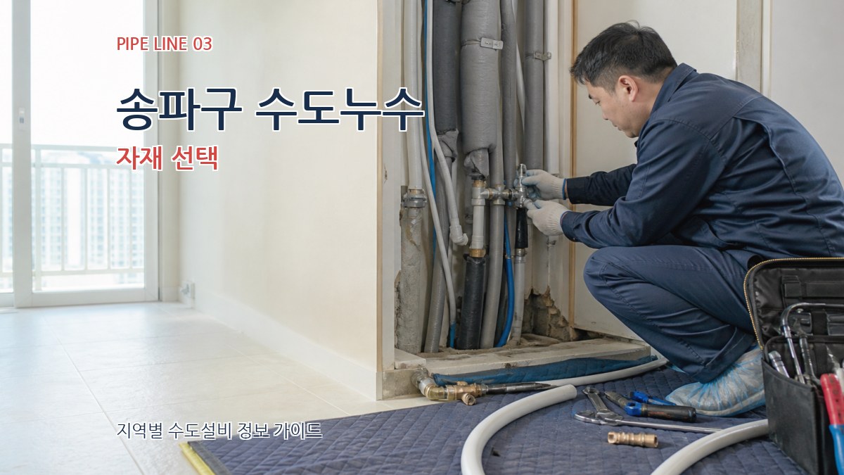 송파구 수도누수 자재 선택