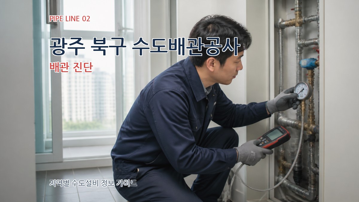 광주 북구 수도배관공사 배관 진단