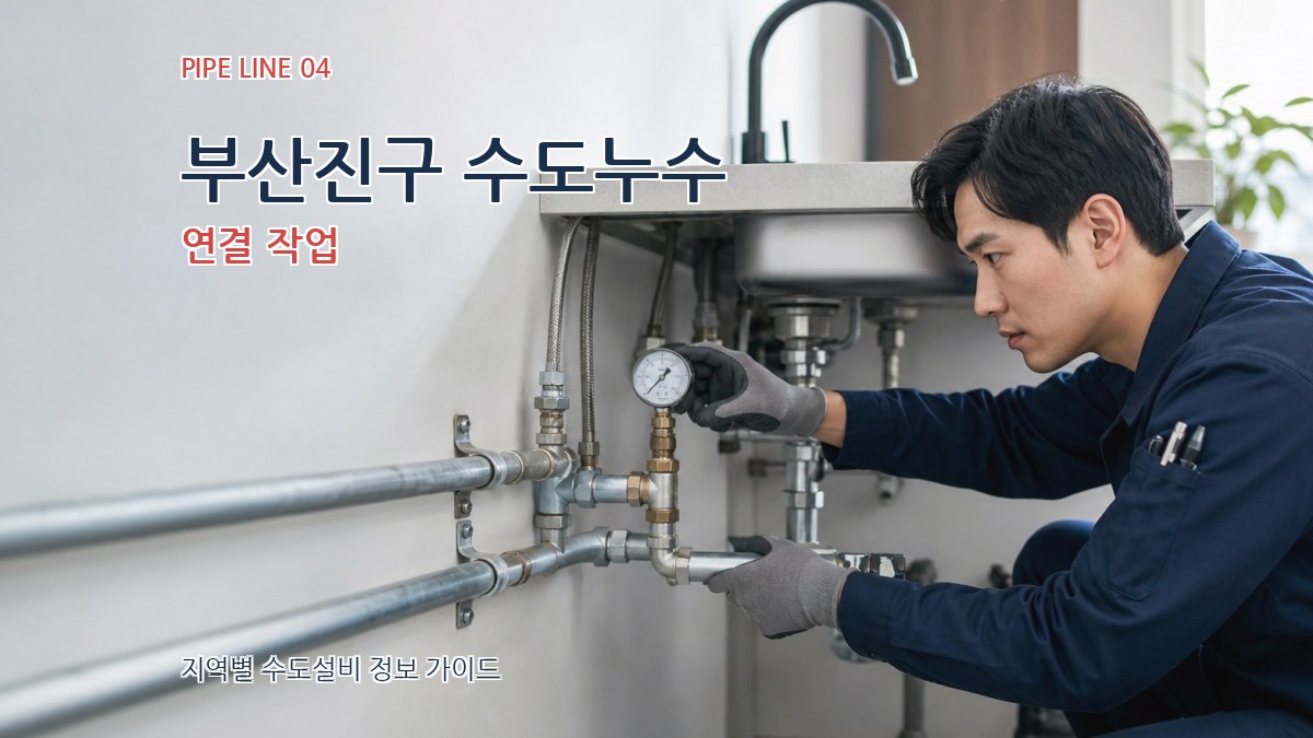 부산진구 수도누수 연결 작업