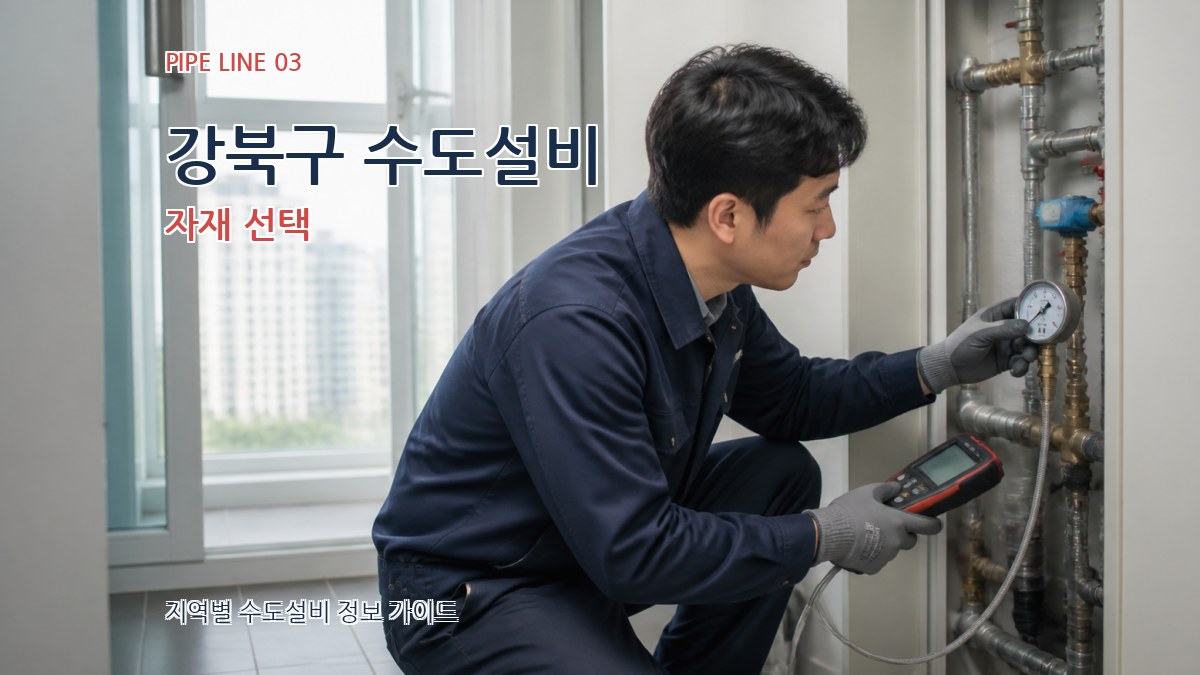 강북구 수도설비 자재 선택