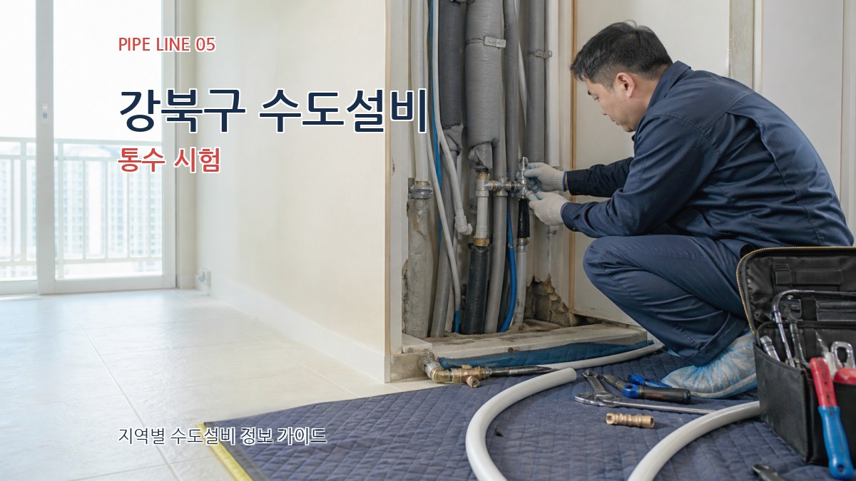 강북구 수도설비 통수 시험