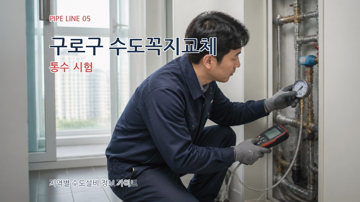 구로구 수도꼭지교체 통수 시험