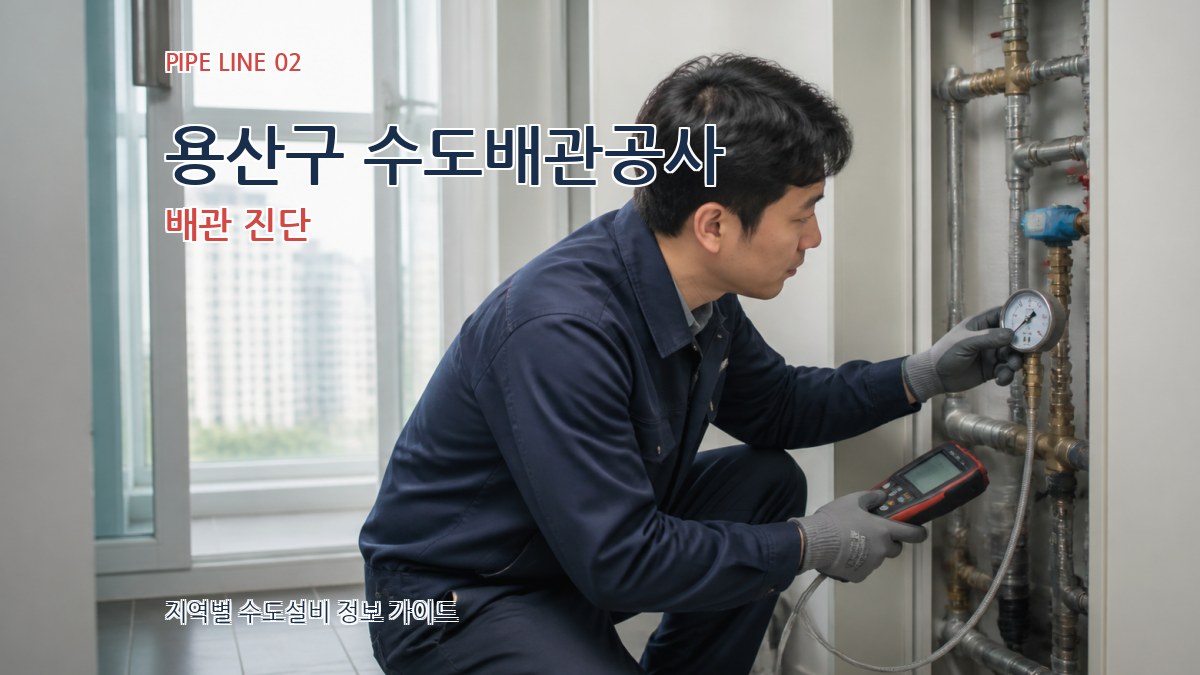 용산구 수도배관공사 배관 진단