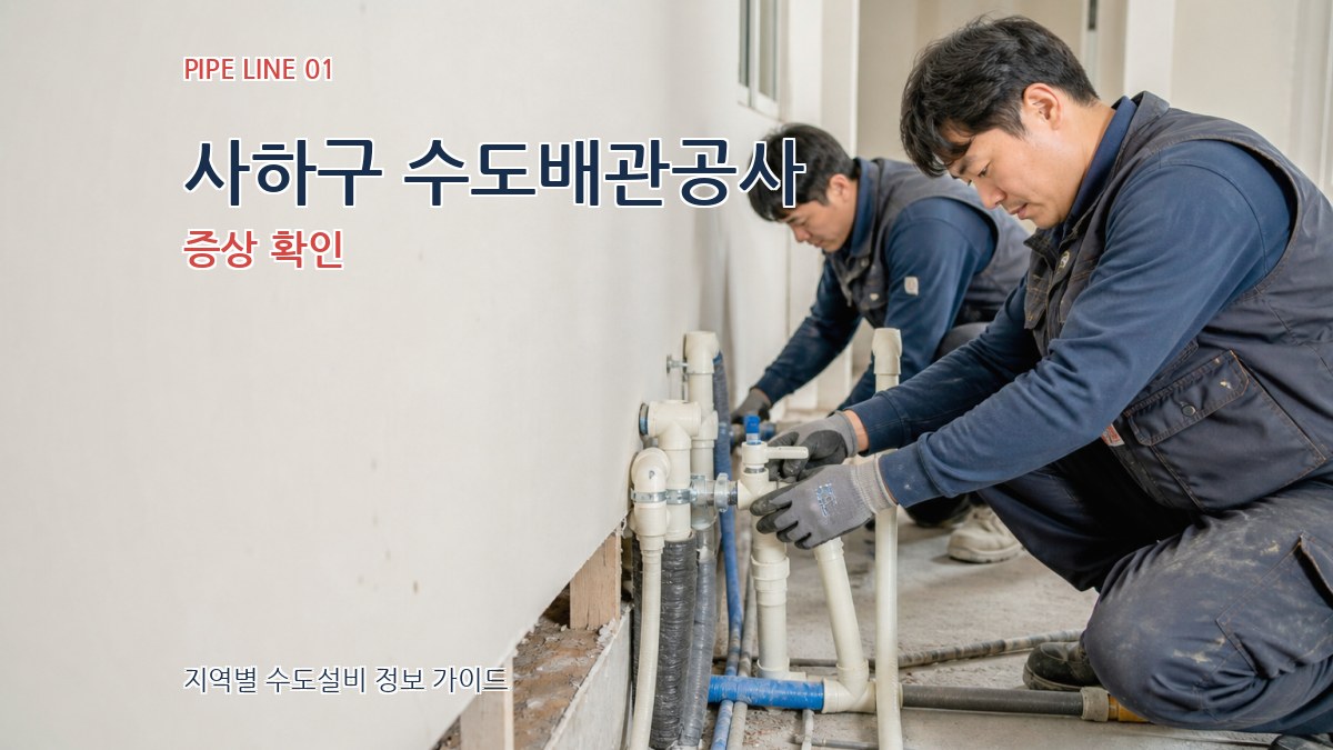 사하구 수도배관공사