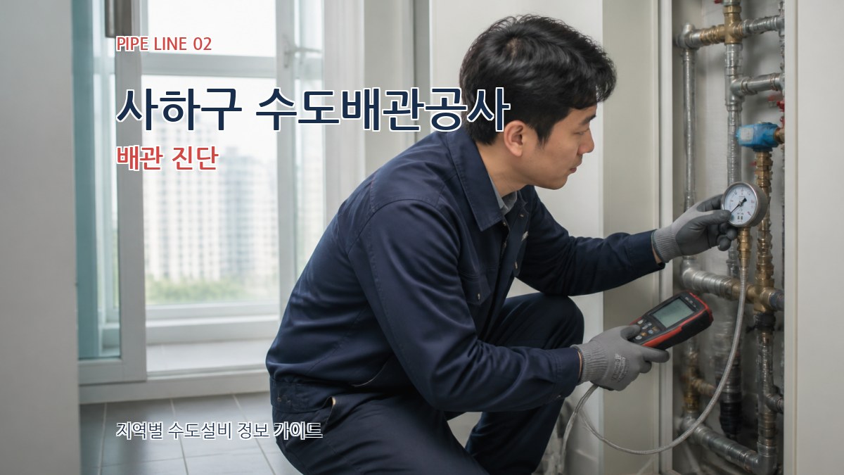사하구 수도배관공사 배관 진단