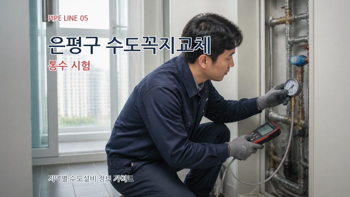 은평구 수도꼭지교체 통수 시험