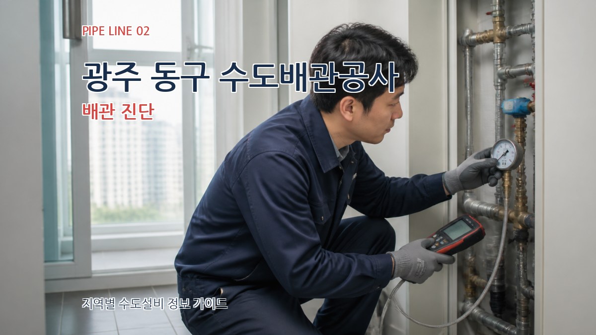 광주 동구 수도배관공사 배관 진단