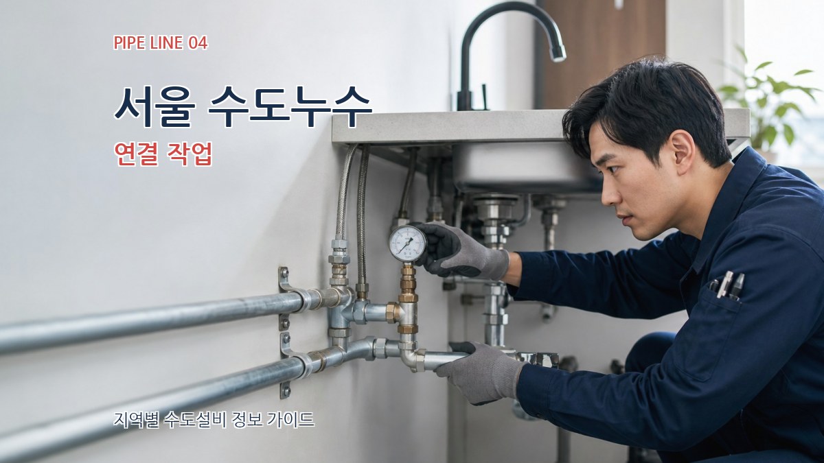 서울 수도누수 연결 작업