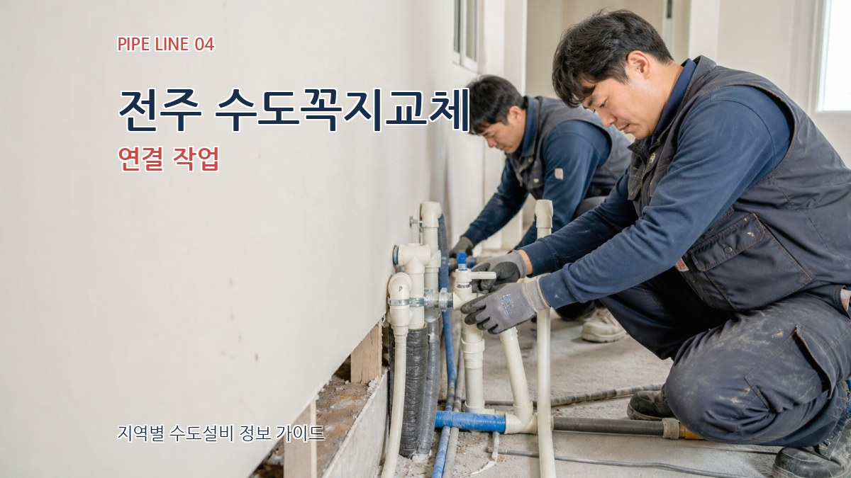 전주 수도꼭지교체 연결 작업