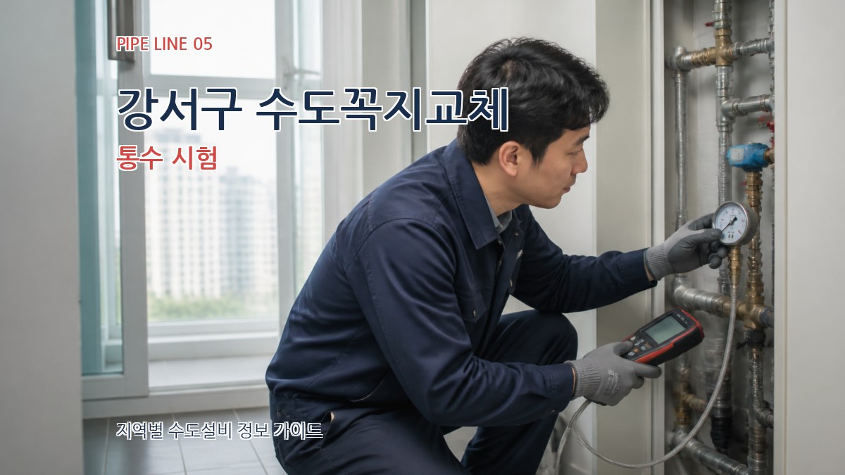 강서구 수도꼭지교체 통수 시험