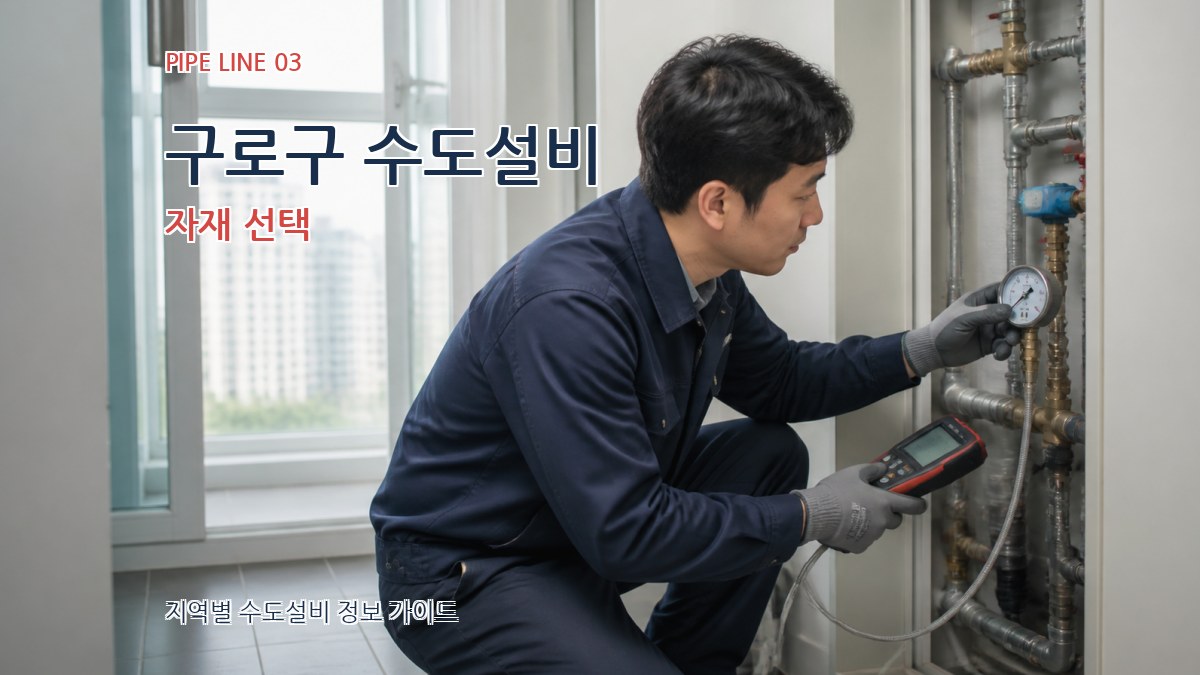 구로구 수도설비 자재 선택