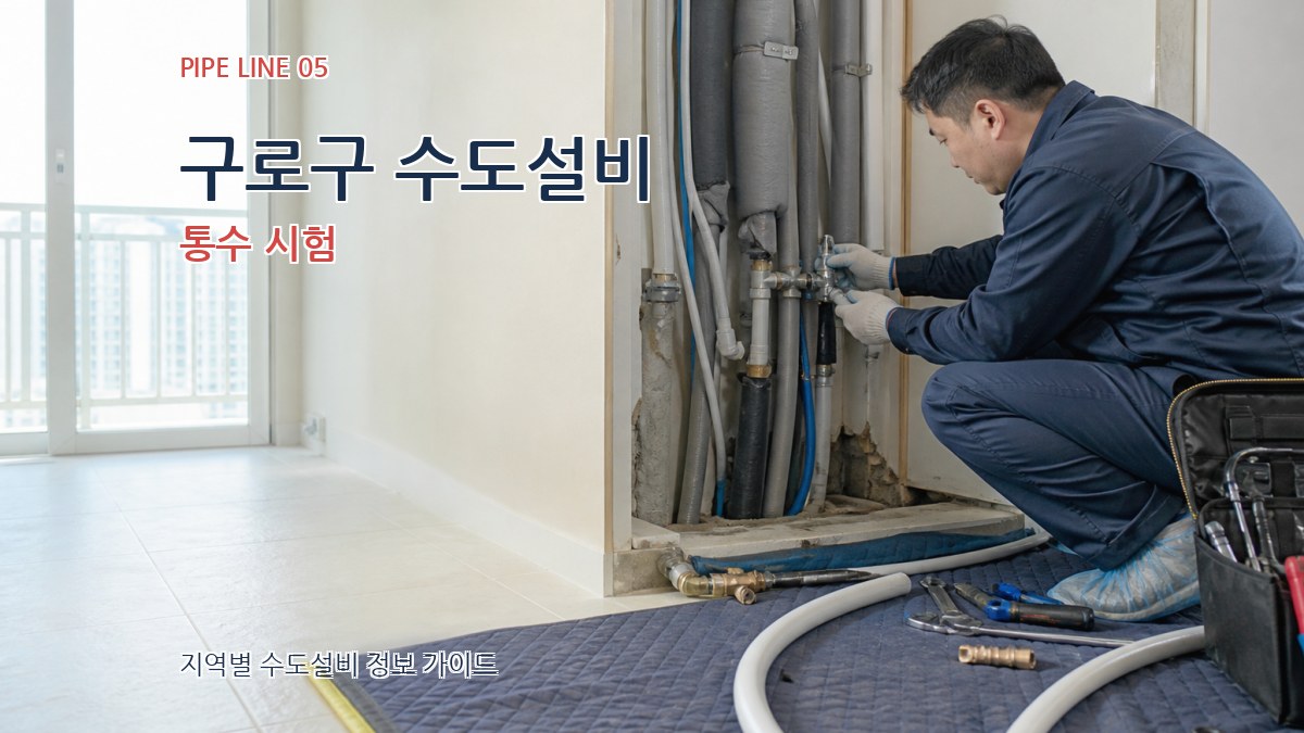 구로구 수도설비 통수 시험