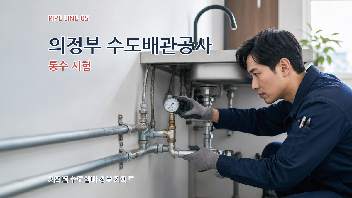 의정부 수도배관공사 통수 시험