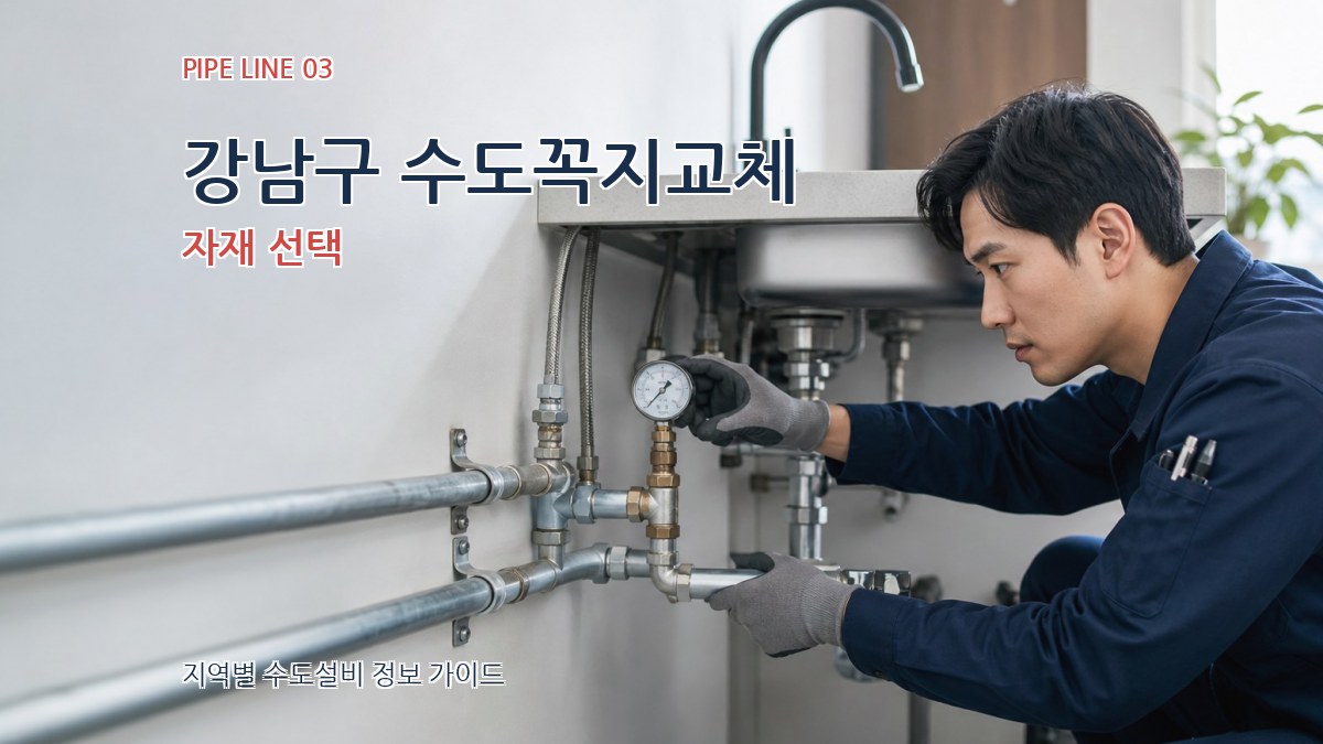 강남구 수도꼭지교체 자재 선택