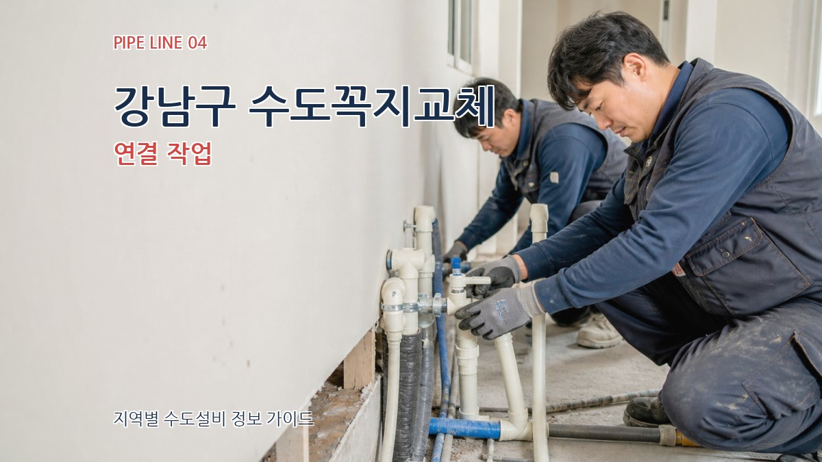 강남구 수도꼭지교체 연결 작업
