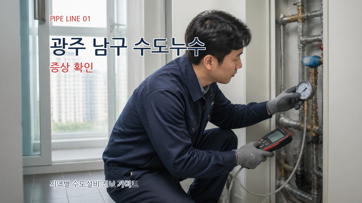 광주 남구 수도누수